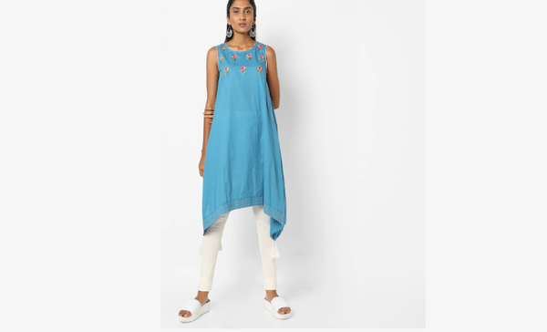 Sleeveless Straight Kurti PRE-ORDER - Bluebelle