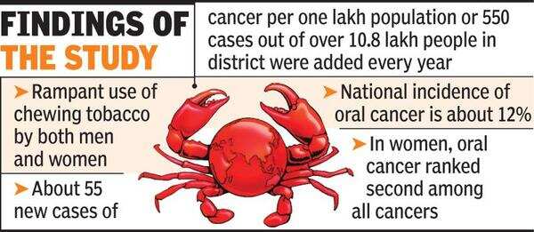 40% men, 20% women suffer from oral cancer in Gadchiroli: Study