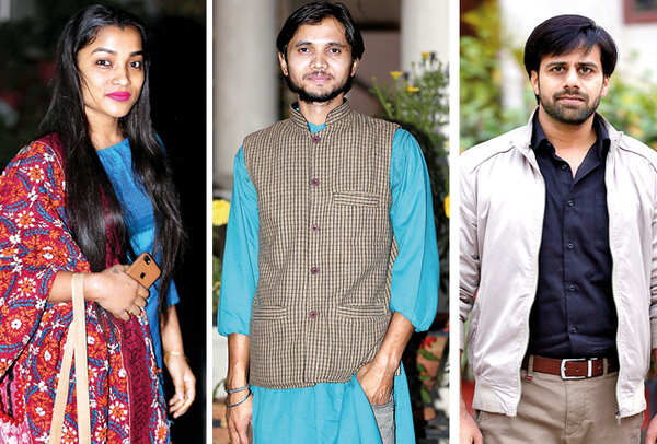 (L) Komal Singh (C) Privendra Singh (R) Raj Vardhan Pandey (BCCL/ Aditya Yadav)