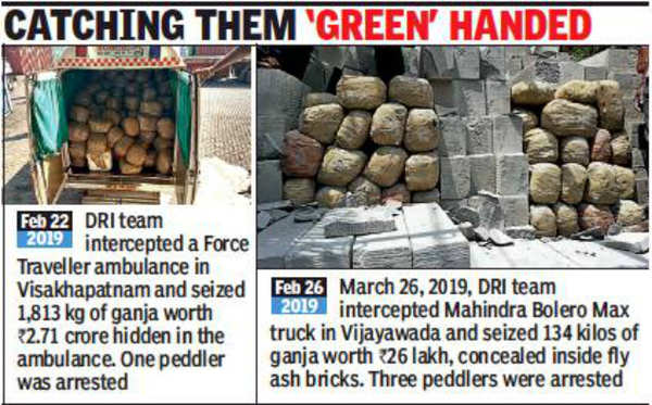 Ganja Worth Rs 1 6 Crore Hidden Between Bricks Seized Three Held