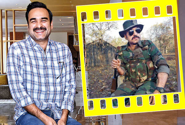 Pankaj Tripathi while in Lucknow and (inset) as Aatma Singh in Newton (BCCL/ Farhan Ahmad Siddiqui)