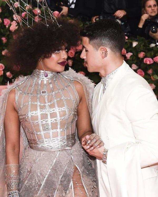 Priyanka Chopra and Nick Jonas Wore Sparkling Dior to 2019 Met Gala