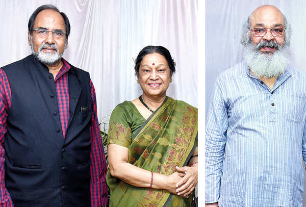 Gopal Sinha & Poornima Pandey and Surya Mohan Kulshreshtha (BCCL/ Vishnu Jaiswal)