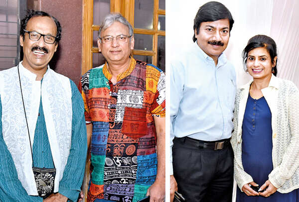 Rakesh Chandra (L) and Ajay Jain and Tarun Raj and Archna  (BCCL/ Vishnu Jaiswal)