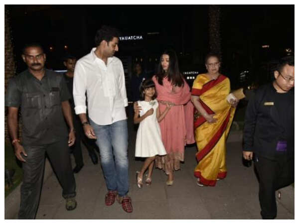 Photos: Aishwarya Rai Bachchan steps out with family to celebrate ...