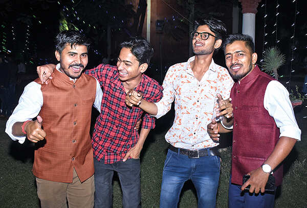 (L-R) Suraj Yadav, Aquib Imtiyaz, Aman Ojha and Ashok Yadav (BCCL/ Vishnu Jaiswal)