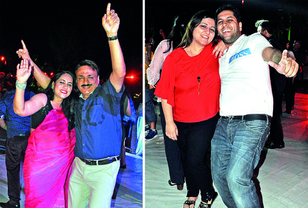(L) Kirti and Brigadier Rahul Bhatnagar (R) Mihika and Anuj Tandon (BCCL/ AS Rathor)