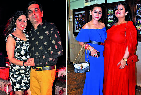 (L) Nitya and Pranav Chawla (R) Palak and Mahima (BCCL/ AS Rathor)