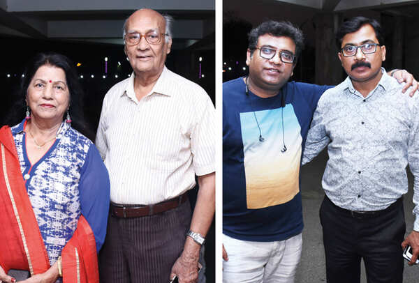 (L) Krishna and Vilayat Jafri (R) Nisheeth Chandra and Shailendra Yadav (BCCL/ Vishnu Jaiswal)