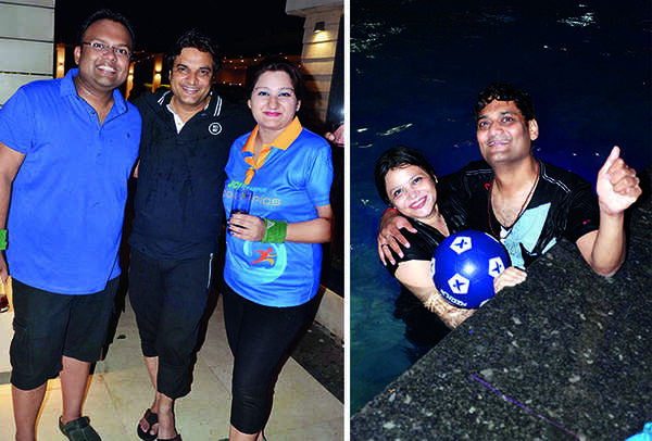 (L) Divyansh Agarwal, Deepak Gupta and Stuti Gupta (R) Nisha and Ajeet Omer (BCCL/ IB Singh)