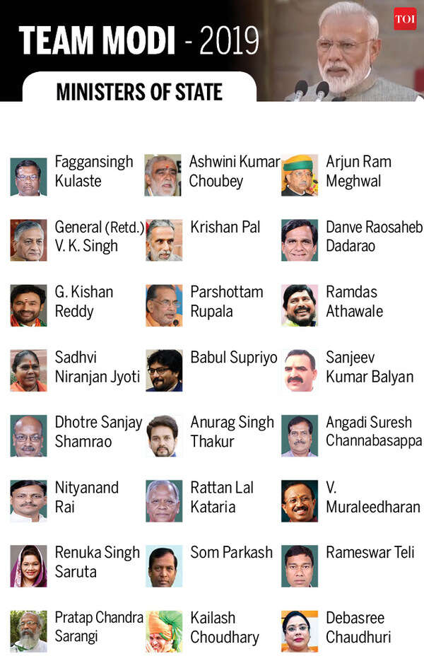 Ministers of India 2019 These men and women will run India for