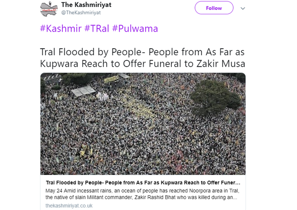 Kashmiriyat Tweet