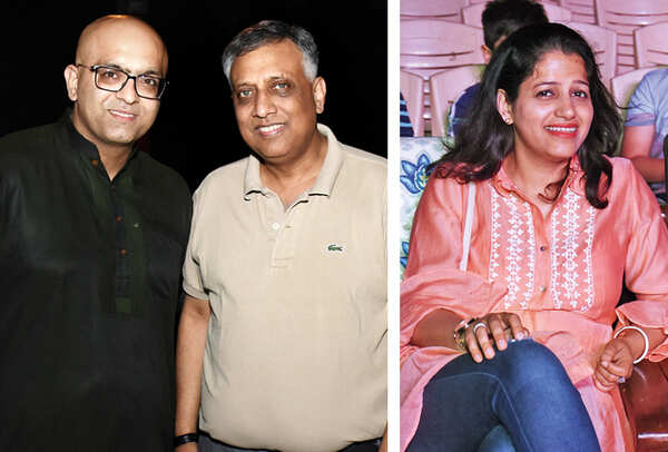 (L) Ashish Kapoor and Jaydeep Mathur (R) Ruchi Kapoor (BCCL/ Vishnu Jaiswal)