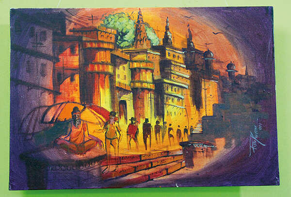 A painting on display at the event (BCCL/ Arvind Kumar)