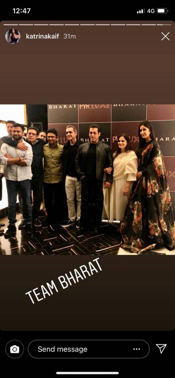 Katrina Kaif shares a stunning picture with team 'Bharat' | Hindi Movie ...