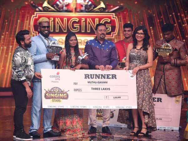 Gana rockstars Muthu and Isaivani stood as the runner-up