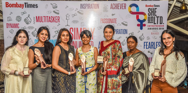 Winners of the beauty category are all smiles as they strike a pose