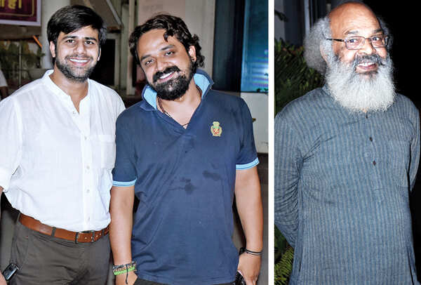 (L) Raj Vardhan and Nitish Bharadwaj (R) Surya Mohan (BCCL/ Vishnu Jaiswal)