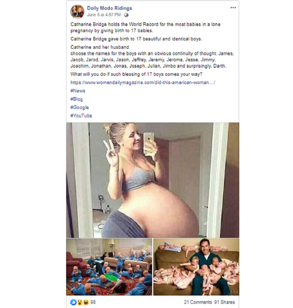 Facebook Post One