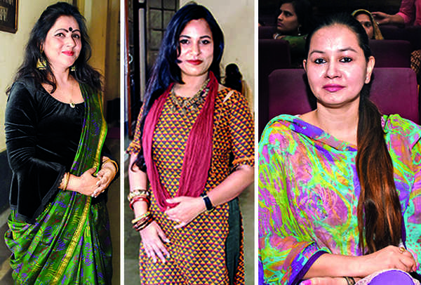 (L) Rakhi Jaiswal (C) Santosh Aditya (R) Simran Nisha (BCCL/ Farhan Ahmad Siddiqui)