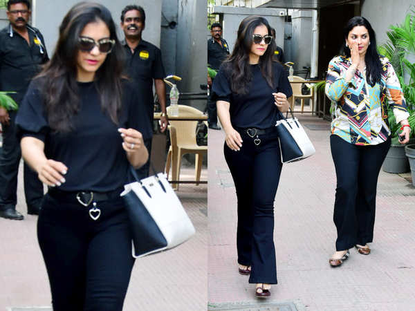 Kajol wore black on a HOT summer evening and looked ravishing! - Times ...