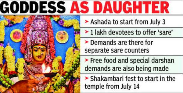Kanaka Durga temple gears up for Ashada Masam festival | Vijayawada ...