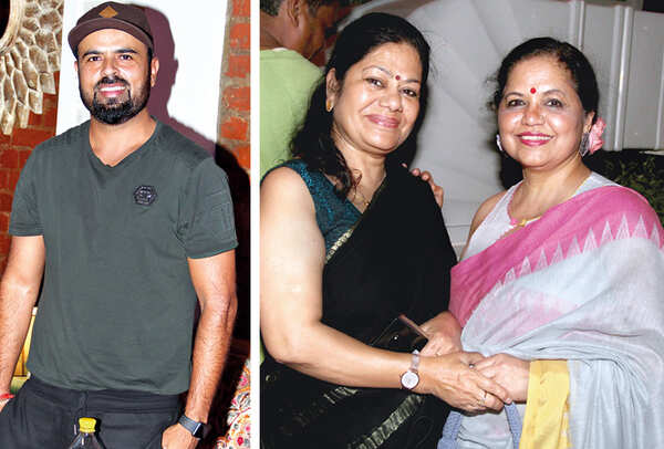 (L) Ali Hamid Zaidi (R) Anuradha and Rashmi (BCCL/ Aditya Yadav)