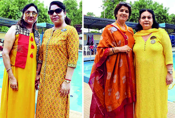 (L) Radha Vanish and Rosy Beer (R) Rita Srivastava and Vinita Arora (BCCL/ Pankaj Singh)