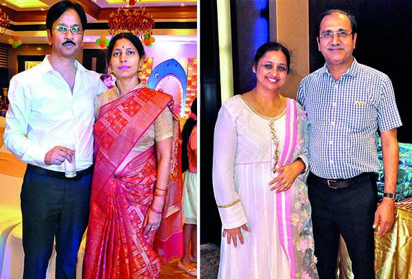 (L) Dhirendra and Rashmi (R) Dr Sharad and Poonam Mittal (BCCL/ AS Rathor)