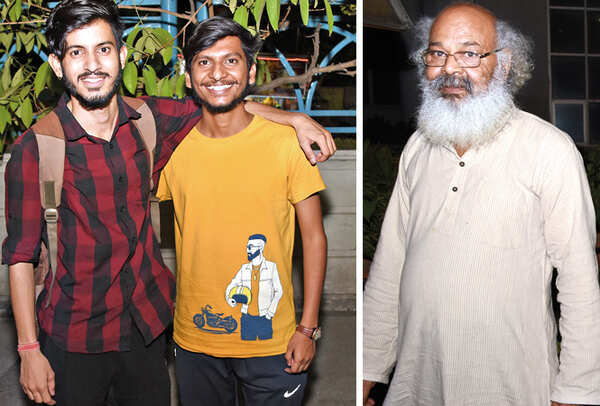 (L) Suraj Pandey and Shashank Yadav (R) Surya Mohan Kulshreshtha (BCCL/ Farhan Ahmad Siddiqui)