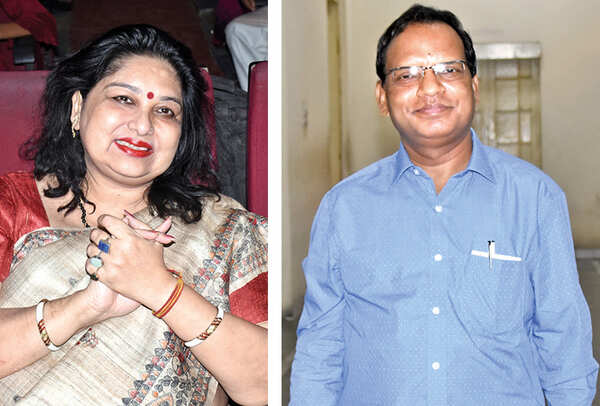 (L) Madhu Narayan (R) Dr Herman Minz (BCCL/ Vishnu Jaiswal)