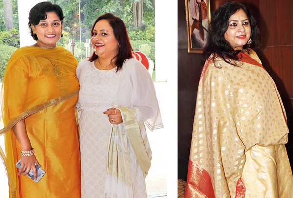 (L) Shipra Bhargava and Priya Mishra (R) Sujata Mishra (BCCL/ Unmesh Pandey)