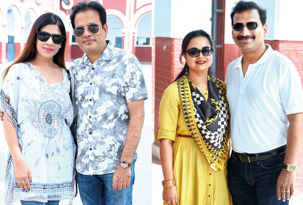 (L) Dr Pooja and Dr Manish Gulati (R) Himani and Mayank (BCCL/ Farhan Ahmad Siddiqui)