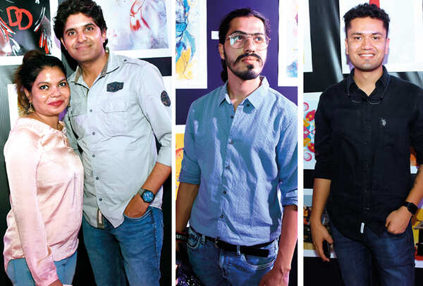 (L) Neha Srivastava and Raghvendra Singh (C) Pulkit Sahani (R) Sandeepan Sharma (BCCL/ Farhan Ahmad Siddiqui)