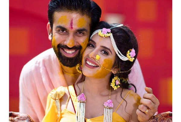 Charu Asopa and Rajeev Sen
