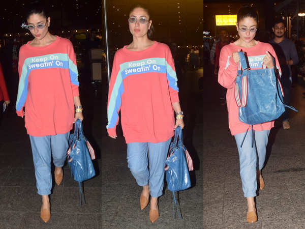 Kareena Kapoor Khan's Go-To Airport Staple: Sweatshirts