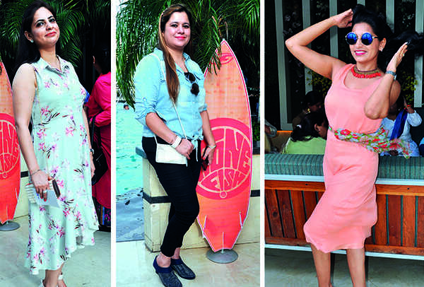(L) Puneeta Khera (C) Robby Arora (R) Shruti Tandon (BCCL/ AS Rathor)