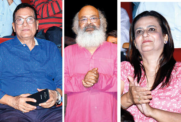 (L) Sangam Bahuguna (C) Surya Mohan Kulshreshtha (R) Tulika Kapoor (BCCL/ Vishnu Jaiswal)