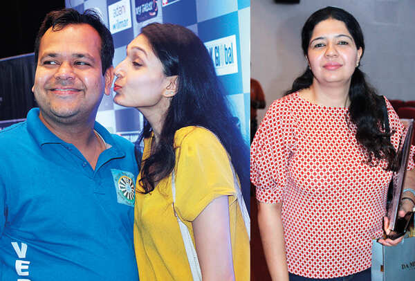 (L) Amit and Surbhi (R) Divya Kapoor (BCCL/ Arvind Kumar)