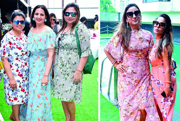 (L) Neetu Shukla, Rashmi Jain and Akansha Agarwal (R) Palak Agarwal and Prachi Vasdhani (BCCL/ IB Singh)