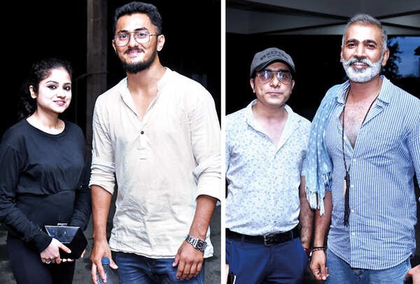(L) Basant Kumar and Yashi Dixit (R) Abhinav Chhabra and Bhupesh Rai (BCCL/ Vishnu Jaiswal)