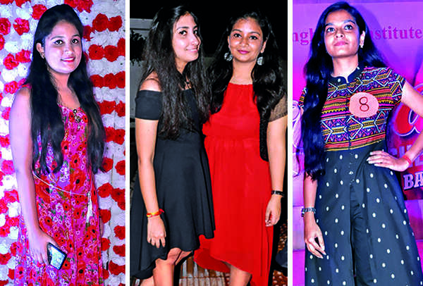 (L) Akanksha Pandey (C) Anshita Agarwal and Shraddha Gupta (R) Chanchal Omar (BCCL/ AS Rathor)
