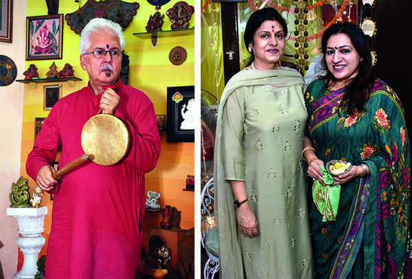 (L) Ashok Roy Choudhury (R) Bela Chanda and Ritu Mathur (BCCL/ Vishnu Jaiswal)