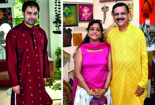 (L) Samrat Neogi (R) Sharmila and Sujit Bose (BCCL/ Vishnu Jaiswal)