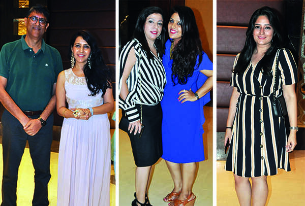 (L) Rohit Mussadi and Prerna Mussadi (C) Shakti Anand and Ria Arora (R) Simran Sahani (BCCL/ AS Rathor)