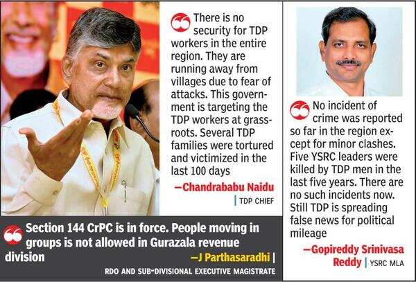 Palnadu tense as YSR Cong, TDP plan rallies to Athmakur