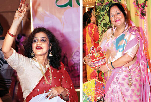 (L) Poonam Maheshwari (R) Sandhya Shahi (BCCL/ Unmesh Pandey)
