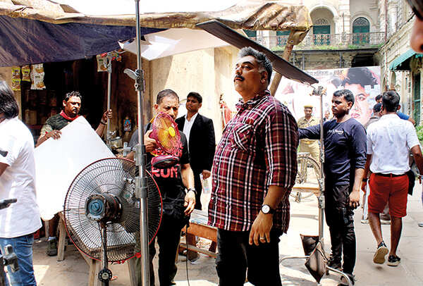 Ram Kapoor shooting for the film at Ramnagar Palace (BCCL/ Arvind Kumar)