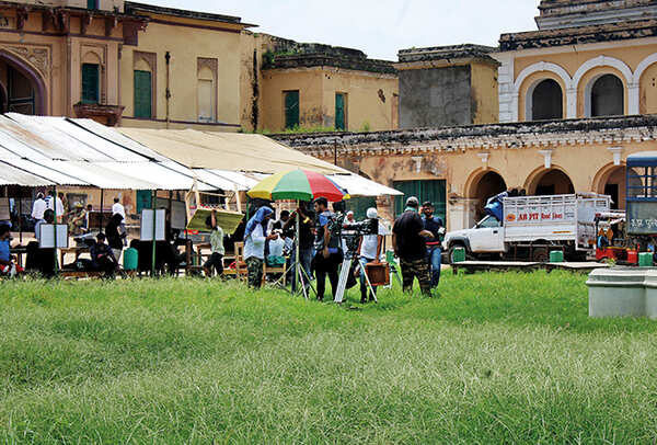 The shoot on at Ramnagar Fort (BCCL/ Arvind Kumar)