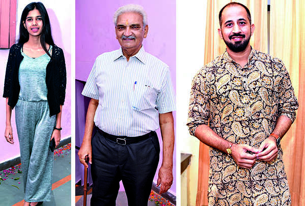 (L) Adya Singh (C) Anil Rastogi (R) Rahul Chaudhary (BCCL/ Farhan Ahmad Siddiqui)